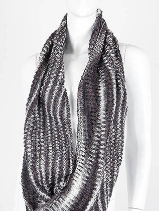 SCARF   KNITTED  DAF99317BLK - Scarvesnthangs
 - 3