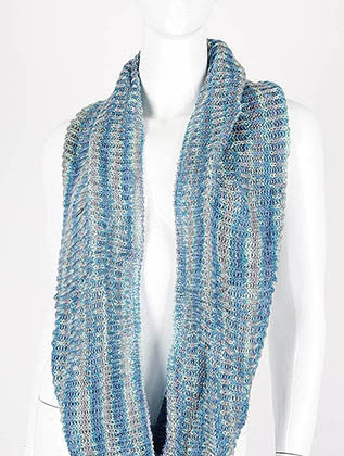 SCARF   KNITTED  DAF99317BLU - Scarvesnthangs
 - 3