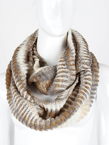 SCARF   KNITTED  DAF99317BRO - Scarvesnthangs
 - 2