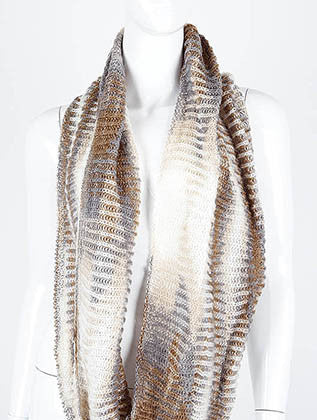 SCARF   KNITTED  DAF99317BRO - Scarvesnthangs
 - 3