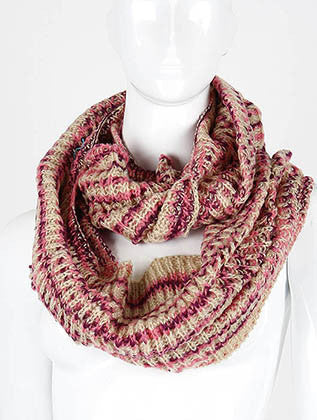 SCARF   KNITTED  DAF99317PNK - Scarvesnthangs
 - 1