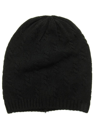 HAT AND CAP   KNITTED  DAH0005BLK - Scarvesnthangs
 - 2