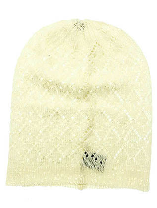 HAT AND CAP   CROCHETED  DAH20175WHT