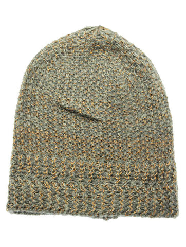 HAT AND CAP   METALLIC THREAD ACCENT  DAH20248GRY - Scarvesnthangs
 - 2