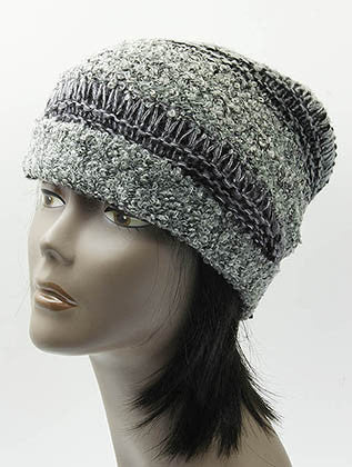 HAT AND CAP   CROCHETED  DAH20258BLK - Scarvesnthangs
 - 3