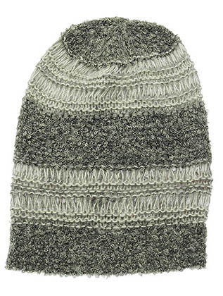HAT AND CAP   CROCHETED  DAH20258GRY