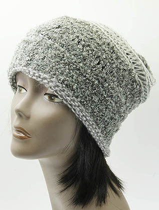 HAT AND CAP   CROCHETED  DAH20258GRY - Scarvesnthangs
 - 3