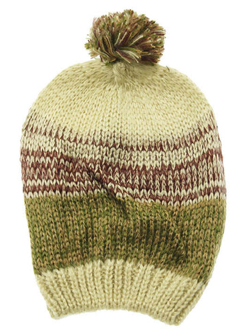 HAT AND CAP   POM POM  DAH20633BEG - Scarvesnthangs
 - 2
