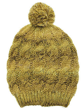 HAT AND CAP   POM POM  DAH20744BEG