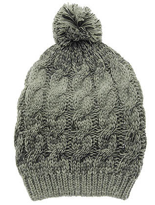 HAT AND CAP   POM POM  DAH20744GRY