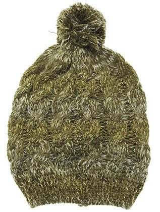 HAT AND CAP   POM POM  DAH20744OLV