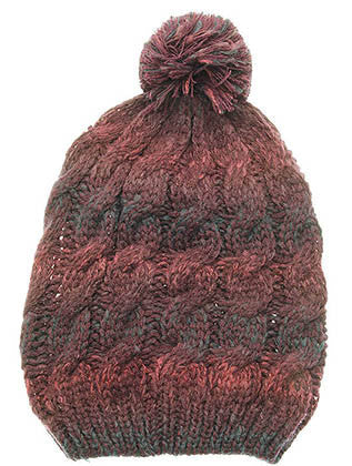 HAT AND CAP   POM POM  DAH20744PUR