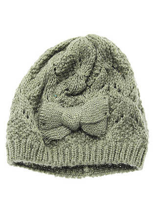 HAT AND CAP   KNITTED  DAH2206GRY