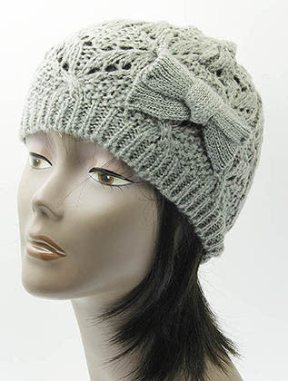 HAT AND CAP   KNITTED  DAH2206GRY - Scarvesnthangs
 - 3