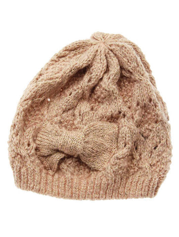 HAT AND CAP   KNITTED  DAH2206PNK - Scarvesnthangs
 - 2