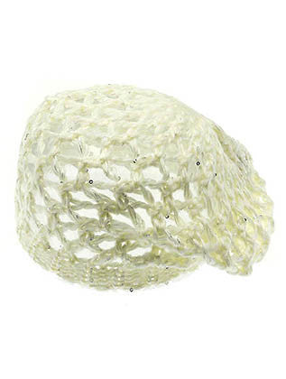 HAT AND CAP   CROCHETED  DAH2210WHT