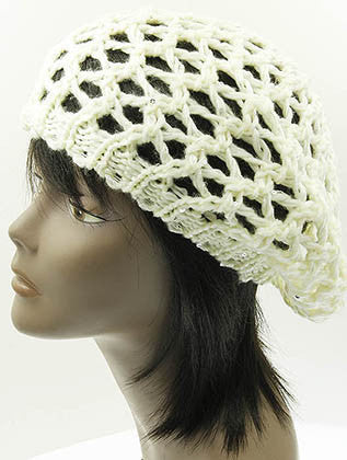 HAT AND CAP   CROCHETED  DAH2210WHT - Scarvesnthangs
 - 3