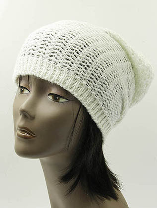 HAT AND CAP   CROCHETED  DAH2874WHT - Scarvesnthangs
 - 3