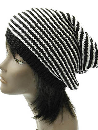 HAT AND CAP   KNITTED  DAH3306BKW - Scarvesnthangs
 - 3