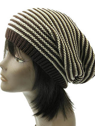 HAT AND CAP   KNITTED  DAH3306BRO - Scarvesnthangs
 - 3