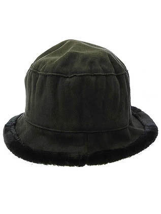 HAT AND CAP   FAUX FUR  DAH415BLK