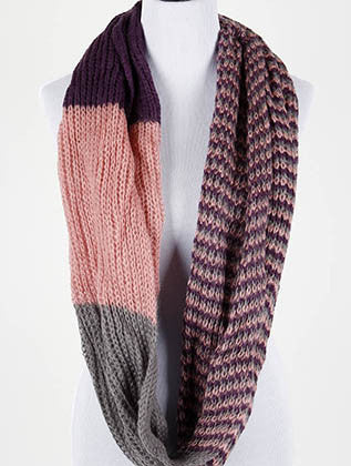 SCARF   KNITTED  DAH5028PNK - Scarvesnthangs
 - 3