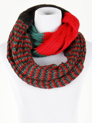SCARF   KNITTED  DAH5028RED - Scarvesnthangs
 - 2