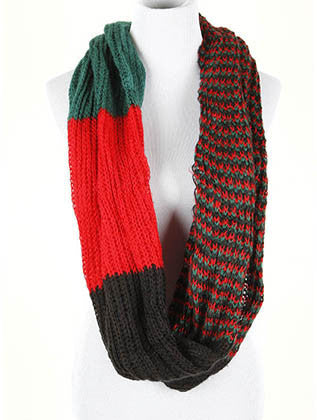 SCARF   KNITTED  DAH5028RED - Scarvesnthangs
 - 3