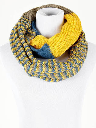 SCARF   KNITTED  DAH5028YEW - Scarvesnthangs
 - 1