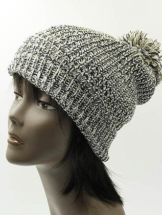HAT AND CAP   POM POM  DAH8144BLK - Scarvesnthangs
 - 3