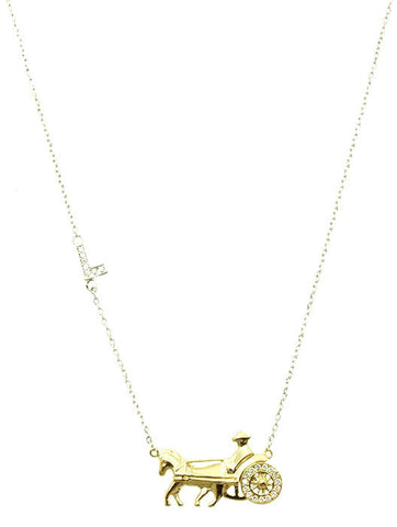 NECKLACE  DDN1467GDCLR - Scarvesnthangs
 - 2