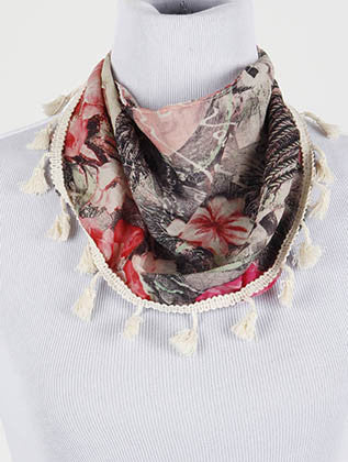 SCARF   FLORAL PRINT  DGF0064MLT