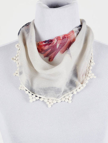 SCARF   FLORAL PRINT  DGF0071MLT - Scarvesnthangs
 - 2