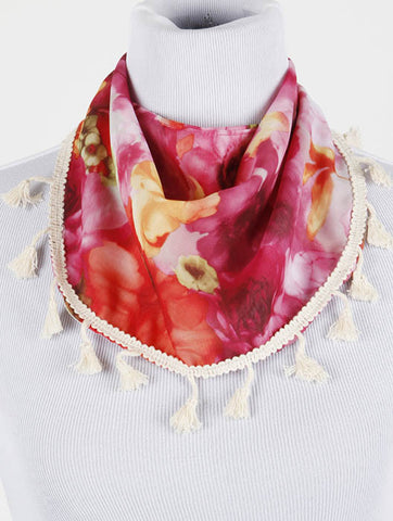 SCARF   FLORAL PRINT  DGF0072MLT - Scarvesnthangs
 - 2