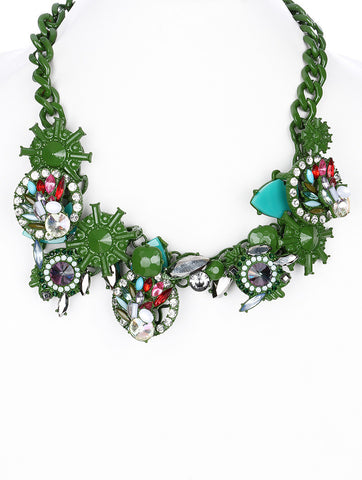 NECKLACE  DGS1200GRNMLT - Scarvesnthangs
 - 2