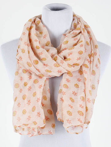 SCARF   FLOWER  DLF300050PNK - Scarvesnthangs
 - 2