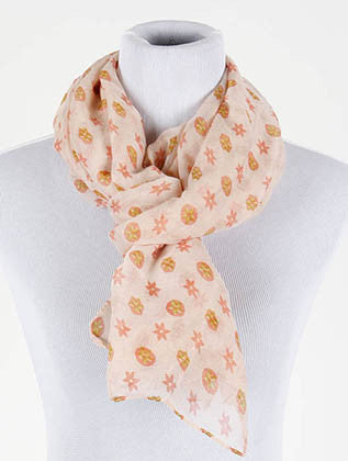 SCARF   FLOWER  DLF300050PNK - Scarvesnthangs
 - 3