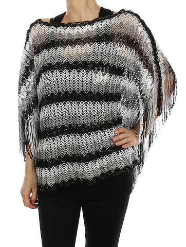 SCARF   CHEVRON PATTERN  HAF182018GBLK - Scarvesnthangs
 - 2