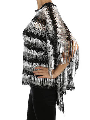 SCARF   CHEVRON PATTERN  HAF182018GBLK - Scarvesnthangs
 - 3