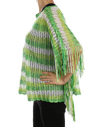 SCARF   CHEVRON PATTERN  HAF182018RGRN - Scarvesnthangs
 - 3