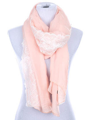 SCARF   LACE TRIM  HAF196006PPCH