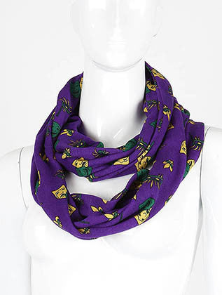 SCARF   MARDI GRAS  HAF230006MGPUR - Scarvesnthangs
 - 1