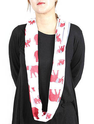 SCARF   WOVEN  HAF232002LWHT - Scarvesnthangs
 - 3