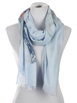 SCARF   STARBURST PRINT  HAF272003SBLU