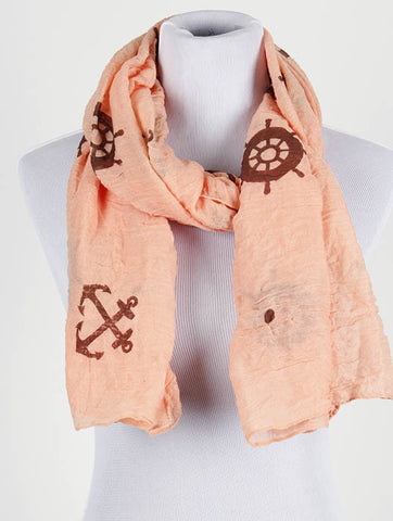 SCARF   ANCHOR PRINT  HAF275001P2ORG - Scarvesnthangs
 - 2