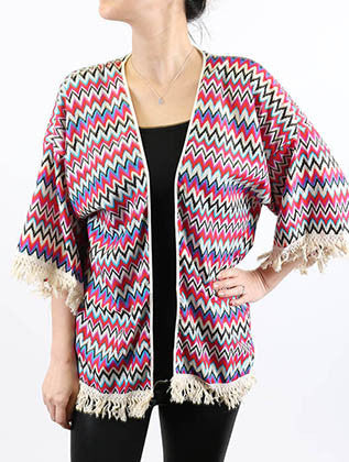 SCARF   ZIGZAG PRINT  HAF291001DMLT - Scarvesnthangs
 - 1