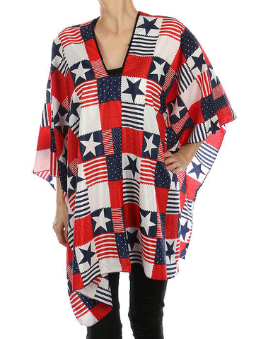 SCARF   STARS AND STRIPES  HAF291005AMMLT - Scarvesnthangs
 - 2