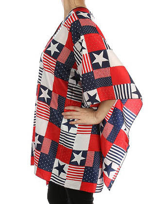 SCARF   STARS AND STRIPES  HAF291005AMMLT - Scarvesnthangs
 - 3
