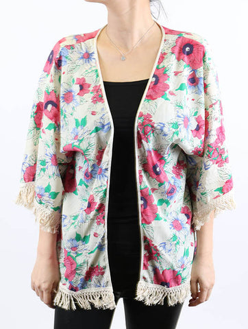 SCARF   FLORAL PRINT  HAF291007RMLT - Scarvesnthangs
 - 2