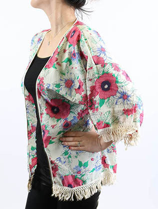 SCARF   FLORAL PRINT  HAF291007RMLT - Scarvesnthangs
 - 3